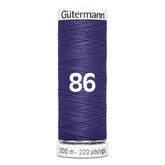 Gutermann garen | 200m | 86 donker lavendel naaigaren GM - 200 - 86 - DONKER - LAVENDEL 4008015027148